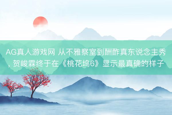 AG真人游戏网 从不雅察室到酬酢真东说念主秀， 贺峻霖终于在《桃花坞6》显示最真确的样子