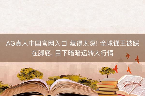 AG真人中国官网入口 藏得太深! 全球锑王被踩在脚底, 目下暗暗运转大行情